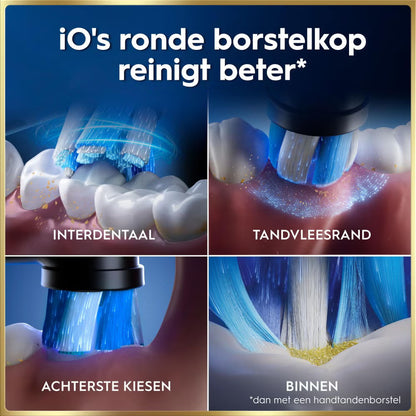 Oral-B iO 9N Elektrische Tandenborstel Zwart + 4 Opzetborstels