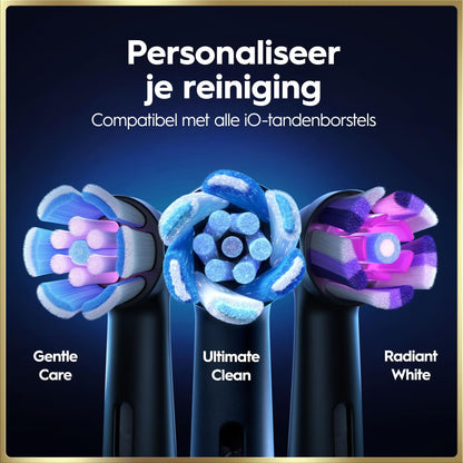 Oral-B iO 9N Elektrische Tandenborstel Zwart + 4 Opzetborstels