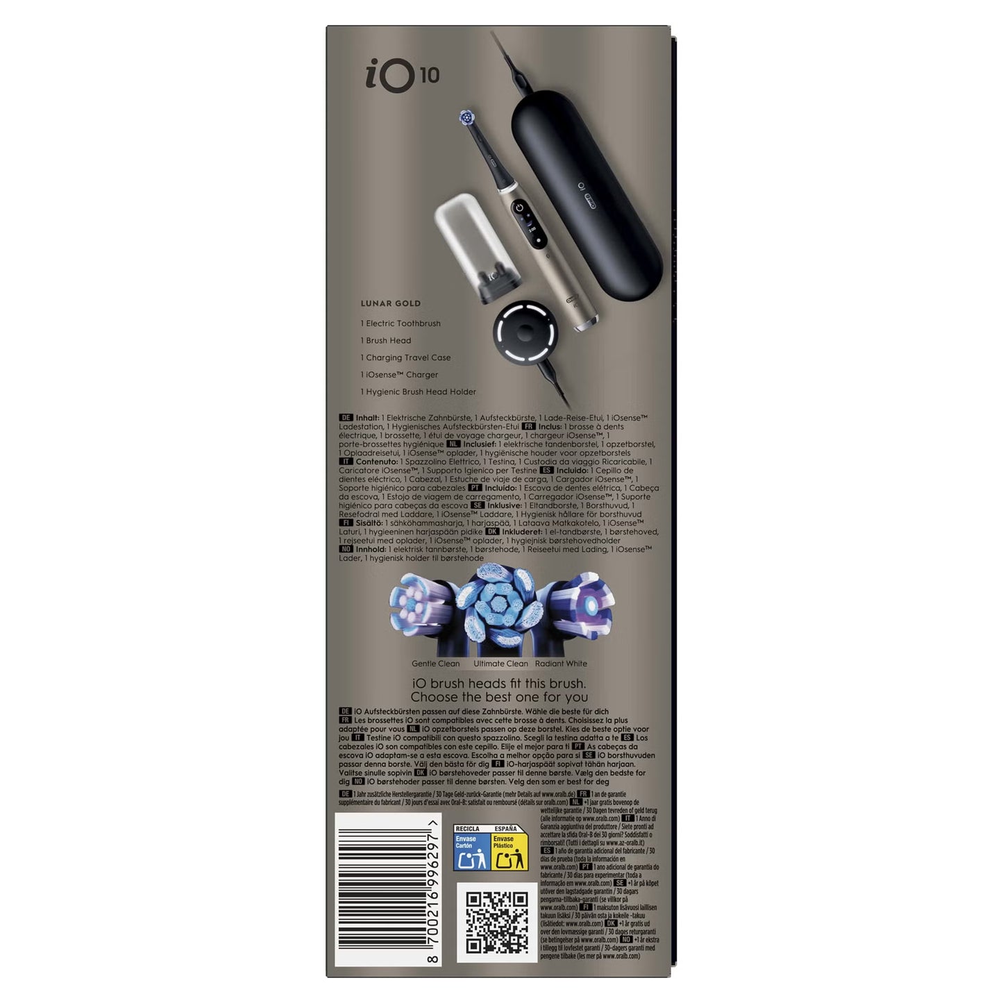 Oral-B iO10 Lunar Gold Special Edition Elektrische Tandenborstel