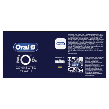 Oral-B iO 6N Elektrische Tandenborstel Zwart Lava + 4 Opzetborstels