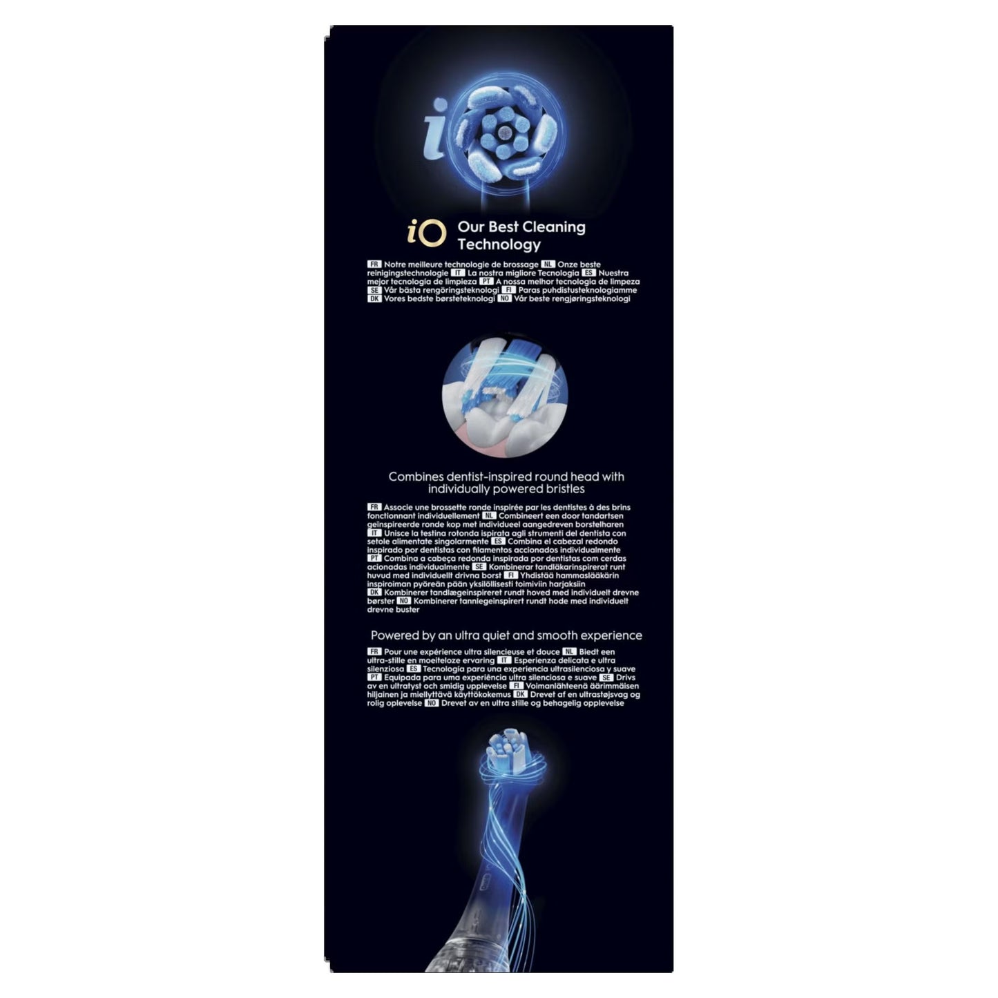Oral-B iO 10 Elektrische Tandenborstel Cosmic Zwart + 4 Opzetborstels
