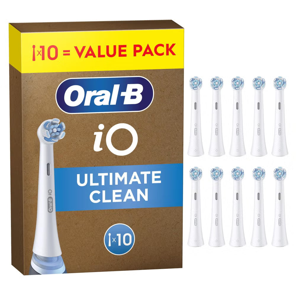 Oral-B iO 6 Elektrische Tandenborstels Wit & Roze Duoverpakking + 10 Opzetborstels