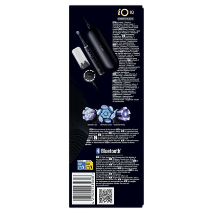 Oral-B iO 10 Elektrische Tandenborstel Cosmic Zwart + 4 Opzetborstels