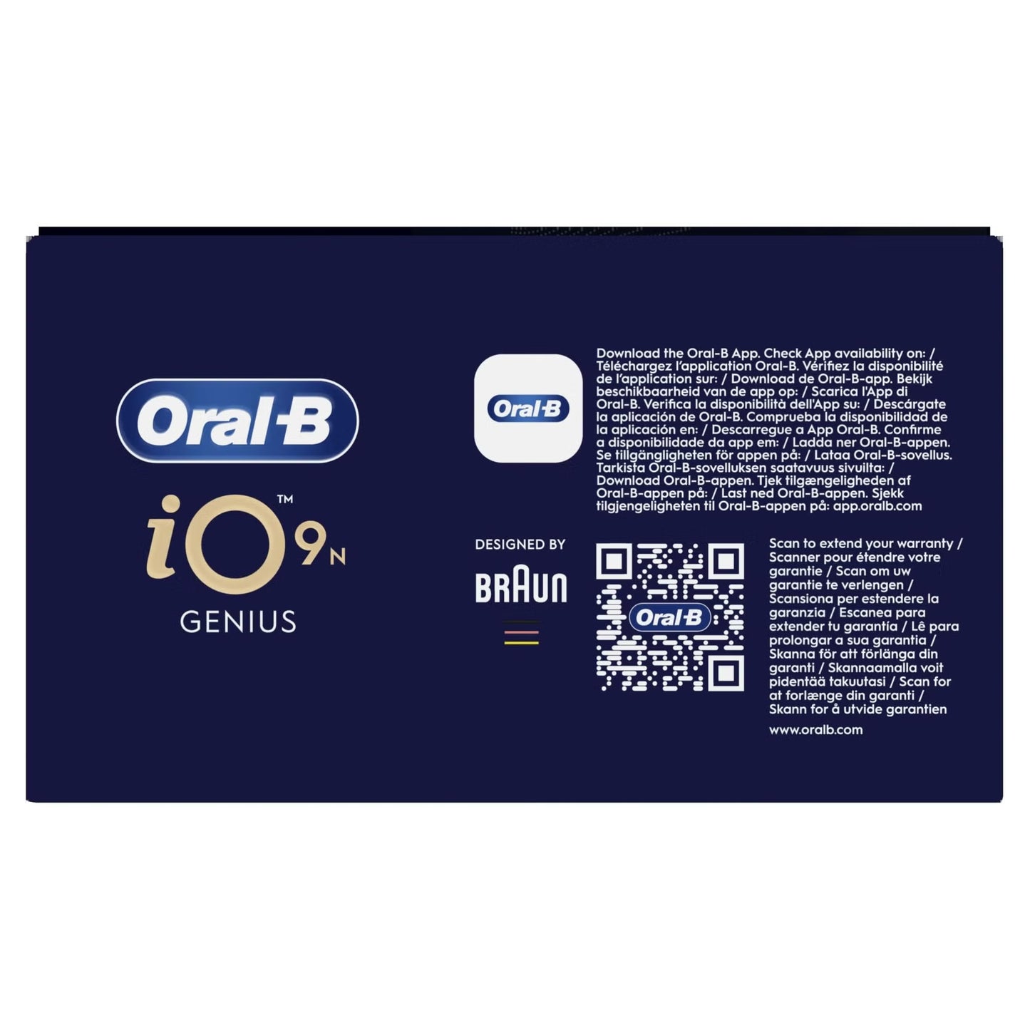 Oral-B iO 9N Elektrische Tandenborstel Zwart + 4 Opzetborstels
