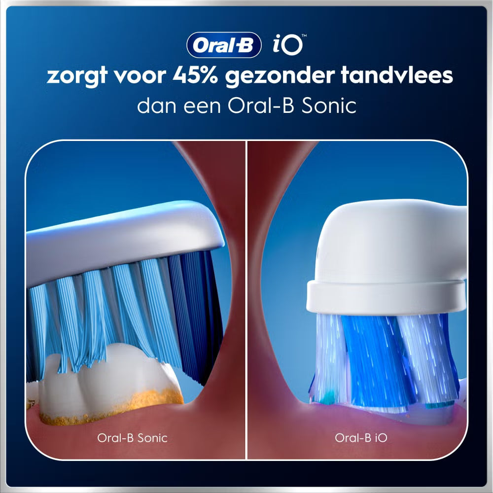 Oral-B iO 6 Elektrische Tandenborstels Wit & Roze Duoverpakking + 10 Opzetborstels