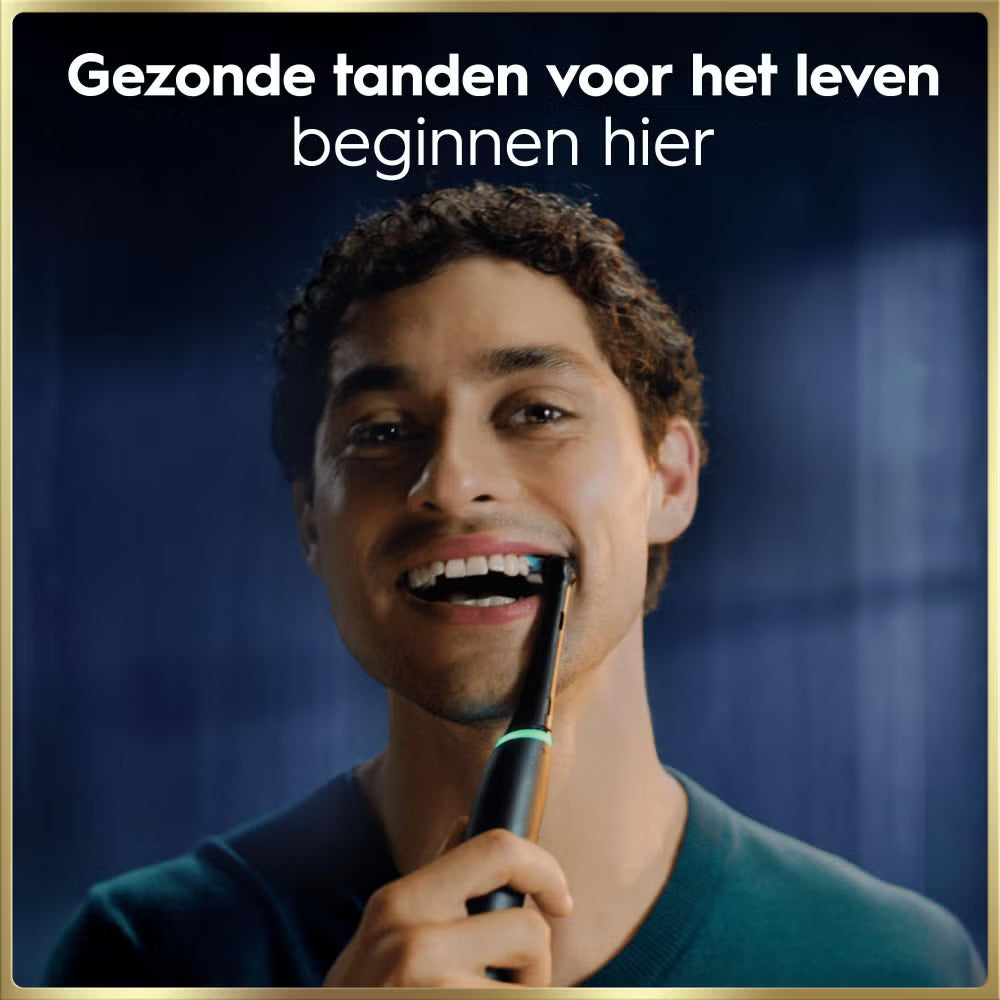 Oral-B iO 9N Elektrische Tandenborstel Zwart & Roze Duoverpakking + 10 Opzetborstels