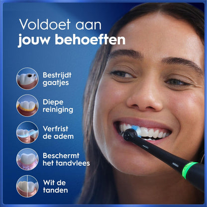 Oral-B iO 5N Elektrische Tandenborstel Zwart + 4 Opzetborstels