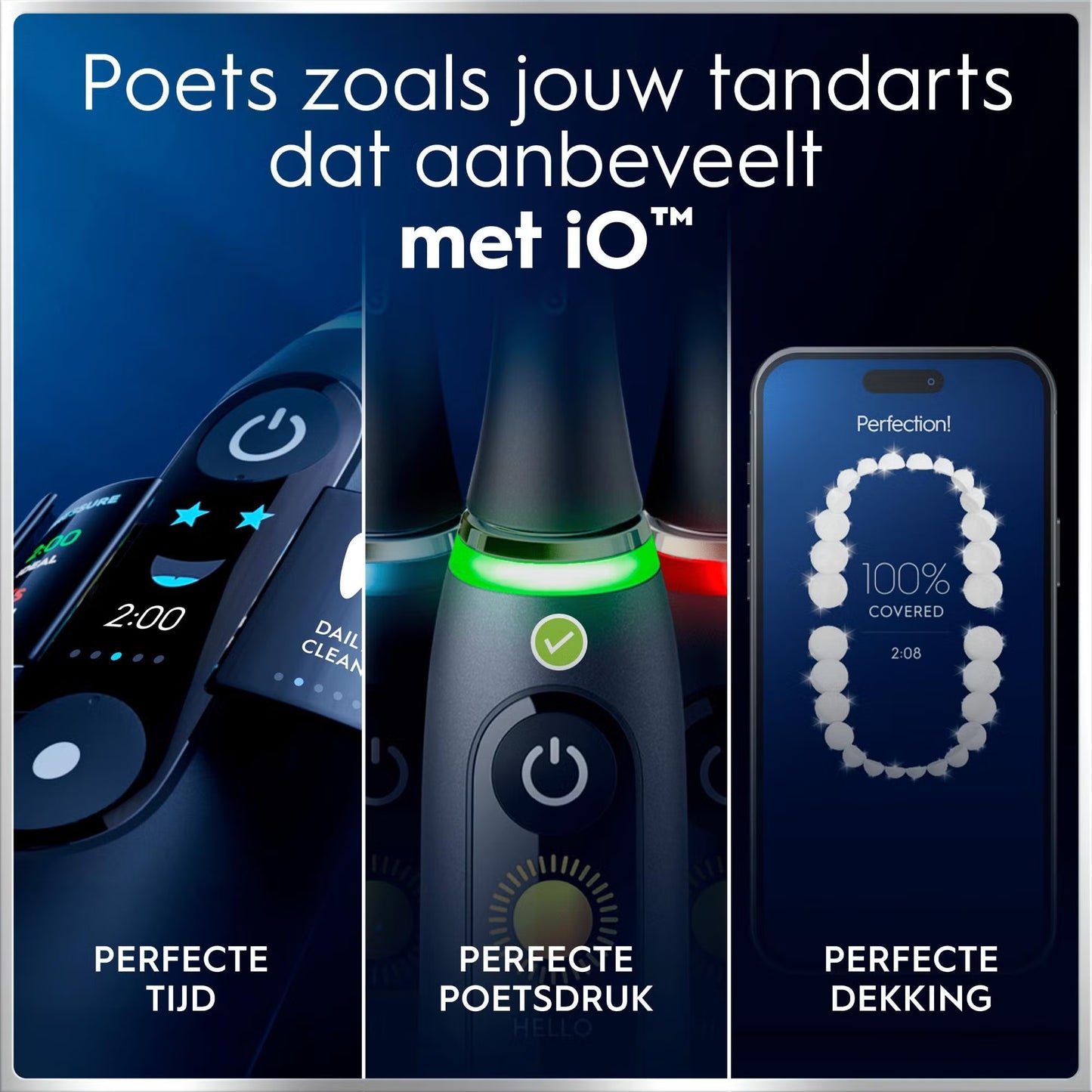 Oral-B iO 6 Elektrische Tandenborstels Zwart & Roze Duoverpakking + 10 Opzetborstels
