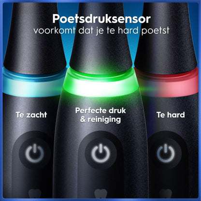 Oral-B iO 5N Elektrische Tandenborstel Zwart + 4 Opzetborstels