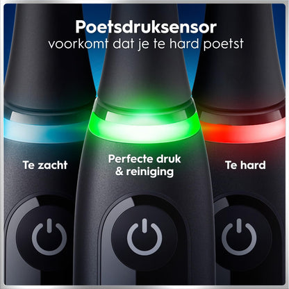 Oral-B iO 6 Elektrische Tandenborstels Zwart & Roze Duoverpakking + 10 Opzetborstels