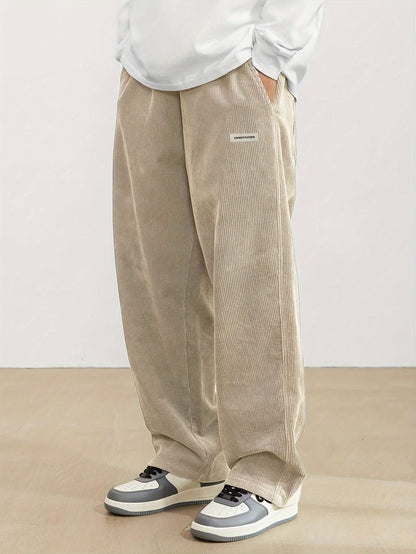 Zachte en warme corduroy broek voor heren voor de zomer - Geert