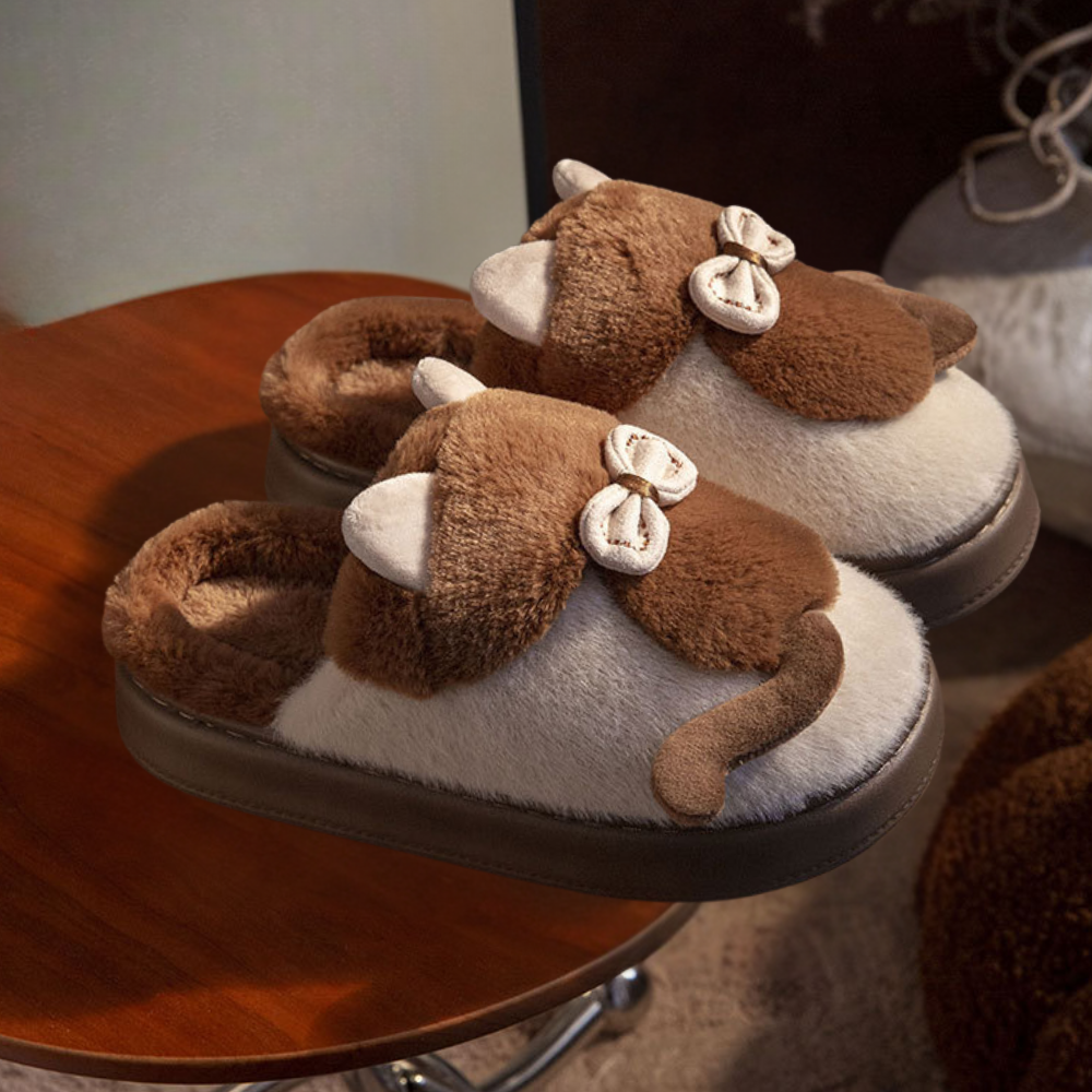 NATALY - Klassieke Pluizige Zomerslippers voor Dames