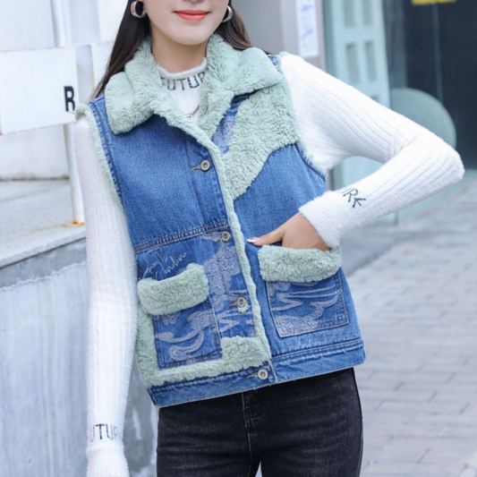 ELEANOR - Klassiek Denim Zomervest voor Dames