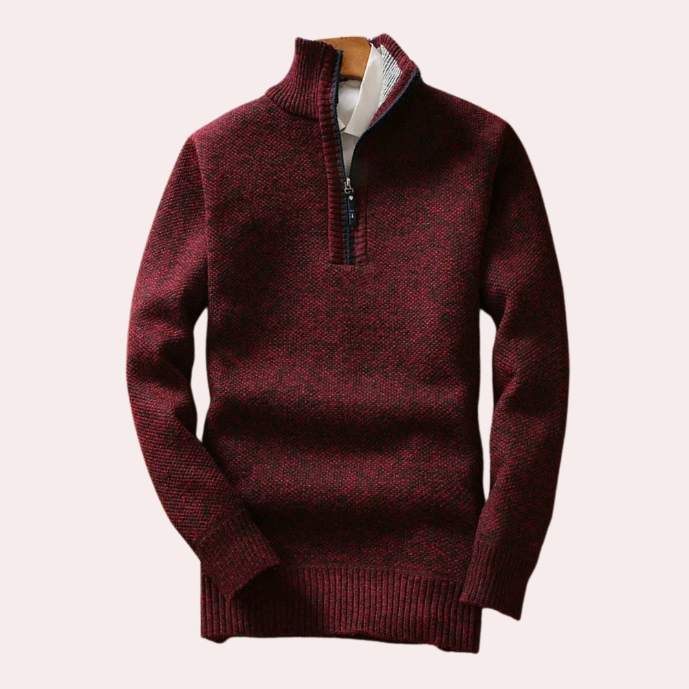 BRICE - Comfortabele Halsrits Trui voor Heren - Lente/Zomer Editie