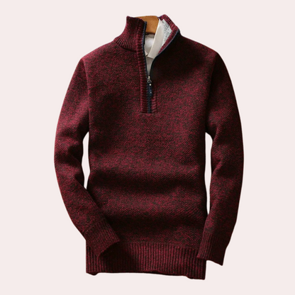 BRICE - Comfortabele Halsrits Trui voor Heren - Lente/Zomer Editie