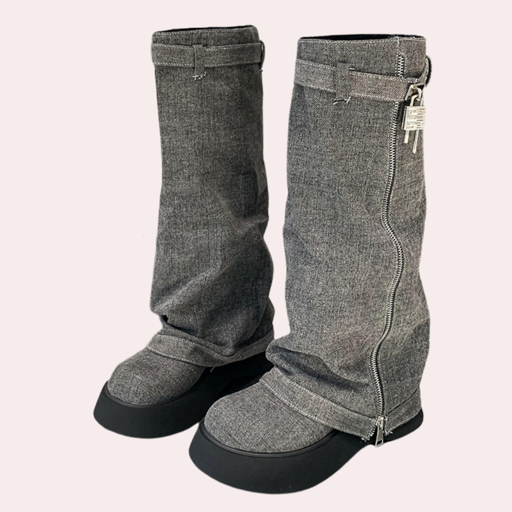 DULCE - Trendy Denim Laarzen voor Dames - Zomerse Stijl