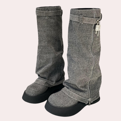 DULCE - Trendy Denim Laarzen voor Dames - Zomerse Stijl